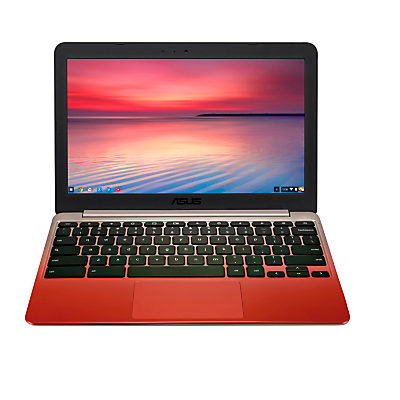 ASUS Chromebook C201PA, 2GB RAM, 16GB, 11.6 Metallic Gold/Red